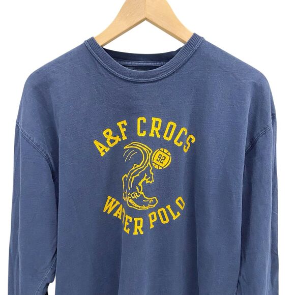 Vintage Y2K Abercrombie & Fitch A&F Crocs Water Polo Long Sleeve Shirt Men’s M - Picture 6 of 12